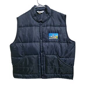 Vintage Santa Fe Kansas division Puffer Vest Horizon Men's Size XL